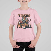 Bengal Tiger Football T Shirt For Kid Game Day Gift - Wonder Print Shop