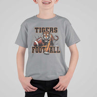 Bengal Tiger Football T Shirt For Kid Game Day Gift - Wonder Print Shop