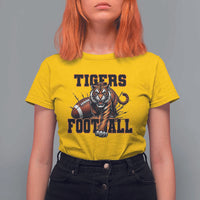 Bengal Tiger Football T Shirt For Women Game Day Gift - Wonder Print Shop