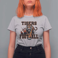 Bengal Tiger Football T Shirt For Women Game Day Gift - Wonder Print Shop