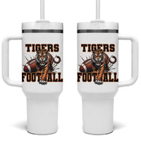 Bengal Tiger Football Tumbler With Handle Game Day Gift - Wonder Print Shop