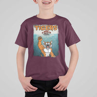Bengal Tiger Football T Shirt For Kid Horror Parody Gift - Wonder Print Shop