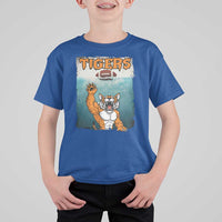 Bengal Tiger Football T Shirt For Kid Horror Parody Gift - Wonder Print Shop