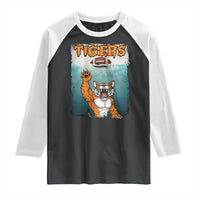 Bengal Tiger Football Raglan Shirt Horror Parody Gift - Wonder Print Shop