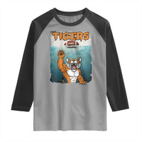 Bengal Tiger Football Raglan Shirt Horror Parody Gift - Wonder Print Shop