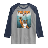 Bengal Tiger Football Raglan Shirt Horror Parody Gift - Wonder Print Shop