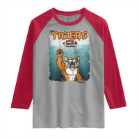 Bengal Tiger Football Raglan Shirt Horror Parody Gift - Wonder Print Shop