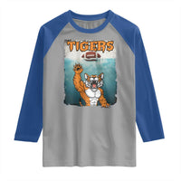 Bengal Tiger Football Raglan Shirt Horror Parody Gift - Wonder Print Shop