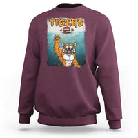 Bengal Tiger Football Sweatshirt Horror Parody Gift - Wonder Print Shop
