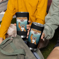 Bengal Tiger Football Tumbler Cup Horror Parody Gift - Wonder Print Shop