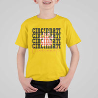 Cincinnati Tiger Paw T Shirt For Kid Football Lover Gift - Wonder Print Shop