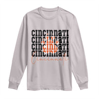 Cincinnati Tiger Paw Long Sleeve Shirt Football Lover Gift - Wonder Print Shop