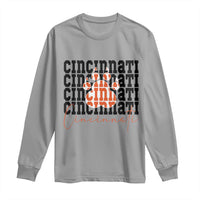 Cincinnati Tiger Paw Long Sleeve Shirt Football Lover Gift - Wonder Print Shop
