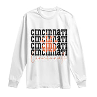 Cincinnati Tiger Paw Long Sleeve Shirt Football Lover Gift - Wonder Print Shop