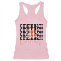 Cincinnati Tiger Paw Racerback Tank Top Football Lover Gift - Wonder Print Shop
