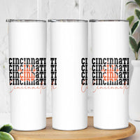 Cincinnati Tiger Paw Skinny Tumbler Football Lover Gift - Wonder Print Shop
