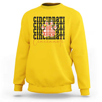 Cincinnati Tiger Paw Sweatshirt Football Lover Gift - Wonder Print Shop