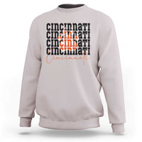 Cincinnati Tiger Paw Sweatshirt Football Lover Gift - Wonder Print Shop
