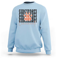 Cincinnati Tiger Paw Sweatshirt Football Lover Gift - Wonder Print Shop