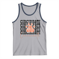 Cincinnati Tiger Paw Tank Top Football Lover Gift - Wonder Print Shop