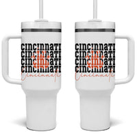Cincinnati Tiger Paw Tumbler With Handle Football Lover Gift - Wonder Print Shop