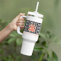 Cincinnati Tiger Paw Tumbler With Handle Football Lover Gift - Wonder Print Shop