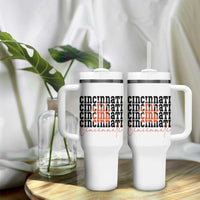 Cincinnati Tiger Paw Tumbler With Handle Football Lover Gift - Wonder Print Shop