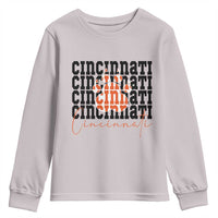 Cincinnati Tiger Paw Youth Sweatshirt Football Lover Gift - Wonder Print Shop