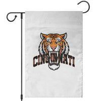 Roaring Cincinnati Tiger Football Garden Flag Game Day Fans Gift - Wonder Print Shop