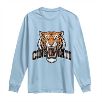 Roaring Cincinnati Tiger Football Long Sleeve Shirt Game Day Fans Gift - Wonder Print Shop