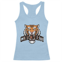 Roaring Cincinnati Tiger Football Racerback Tank Top Game Day Fans Gift - Wonder Print Shop
