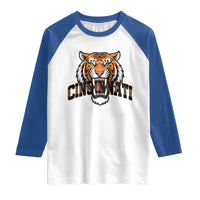 Roaring Cincinnati Tiger Football Raglan Shirt Game Day Fans Gift - Wonder Print Shop