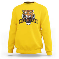 Roaring Cincinnati Tiger Football Sweatshirt Game Day Fans Gift - Wonder Print Shop