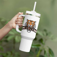 Roaring Cincinnati Tiger Football Tumbler With Handle Game Day Fans Gift - Wonder Print Shop