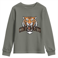 Roaring Cincinnati Tiger Football Youth Sweatshirt Game Day Fans Gift - Wonder Print Shop