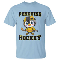 Funny Penguin Playing Ice Hockey T Shirt Winter Sports Gift - Wonder Print Shop