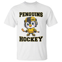 Funny Penguin Playing Ice Hockey T Shirt Winter Sports Gift - Wonder Print Shop