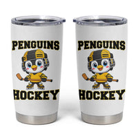 Funny Penguin Playing Ice Hockey Tumbler Cup Winter Sports Gift - Wonder Print Shop