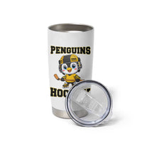 Funny Penguin Playing Ice Hockey Tumbler Cup Winter Sports Gift - Wonder Print Shop