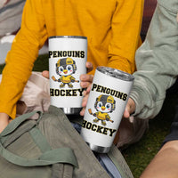 Funny Penguin Playing Ice Hockey Tumbler Cup Winter Sports Gift - Wonder Print Shop