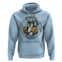 Funny Penguin Hockey Player Hoodie Gift For Animal Lovers - Wonder Print Shop