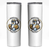 Funny Penguin Hockey Player Skinny Tumbler Gift For Animal Lovers - Wonder Print Shop
