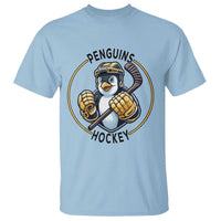 Funny Penguin Hockey Player T Shirt Gift For Animal Lovers - Wonder Print Shop