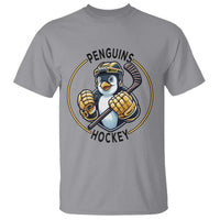 Funny Penguin Hockey Player T Shirt Gift For Animal Lovers - Wonder Print Shop