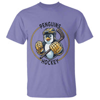 Funny Penguin Hockey Player T Shirt Gift For Animal Lovers - Wonder Print Shop