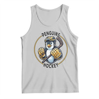Funny Penguin Hockey Player Tank Top Gift For Animal Lovers - Wonder Print Shop