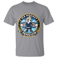 Funny Penguin Hockey Player T Shirt Sports Fan Gift - Wonder Print Shop