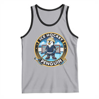 Funny Penguin Hockey Player Tank Top Sports Fan Gift - Wonder Print Shop