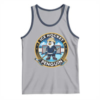 Funny Penguin Hockey Player Tank Top Sports Fan Gift - Wonder Print Shop