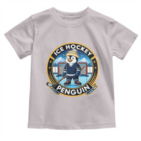 Funny Penguin Hockey Player Toddler T Shirt Sports Fan Gift - Wonder Print Shop